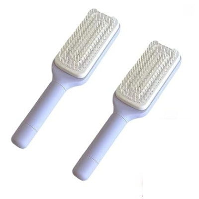 Self-Cleaning Hair Brush | Professional Anti-Static Scalp Massage Comb | Rotating & Liftable Detangling Brush